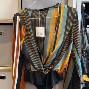 Deep plunge bodysuit